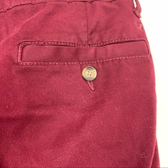 American Eagle SZ 0 Short Burgundy Super Stretch Skinny Ankle Mid Rise - Picture 3 of 5